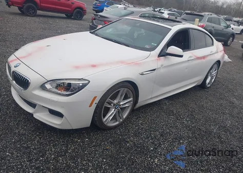 2015 BMW 650I Gran Coupe from USA, damaged, VIN WBA6B2C51FD799079